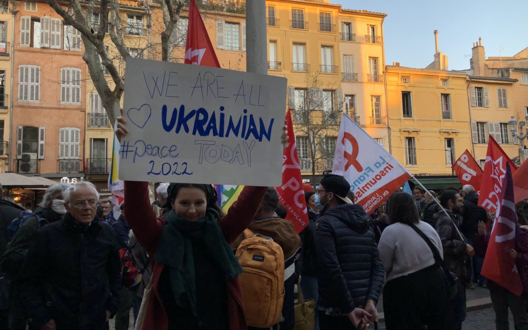 Les Aixois se sont rassemblés pour soutenir le peuple ukrainien