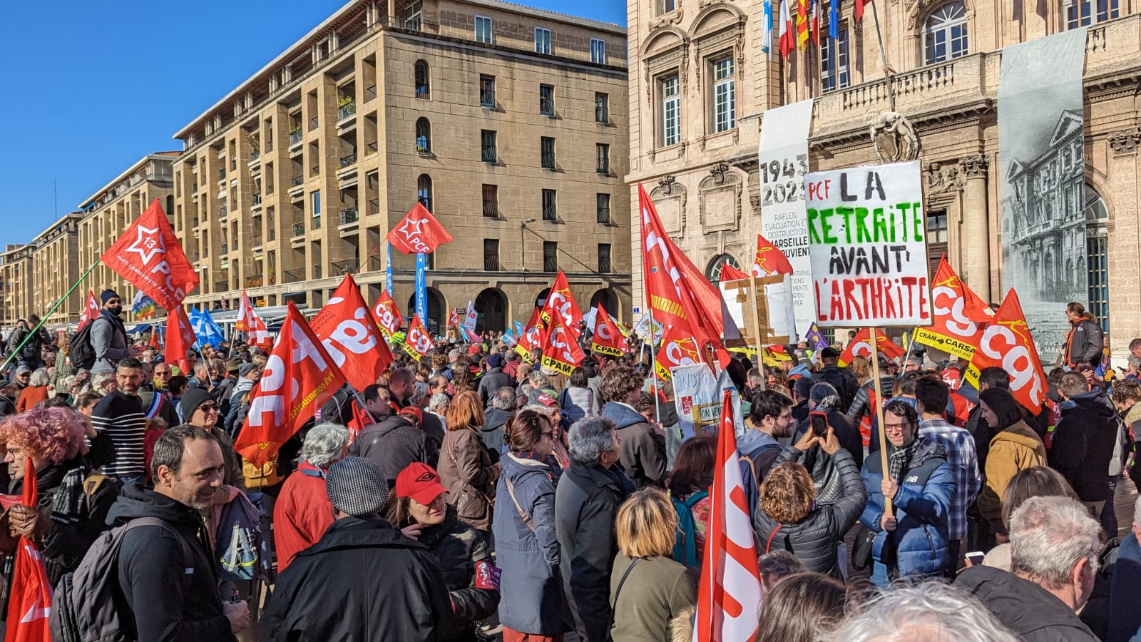 La population marseillaise au coeur de la mobilisation du 31 janvier contre la réforme des retraites
